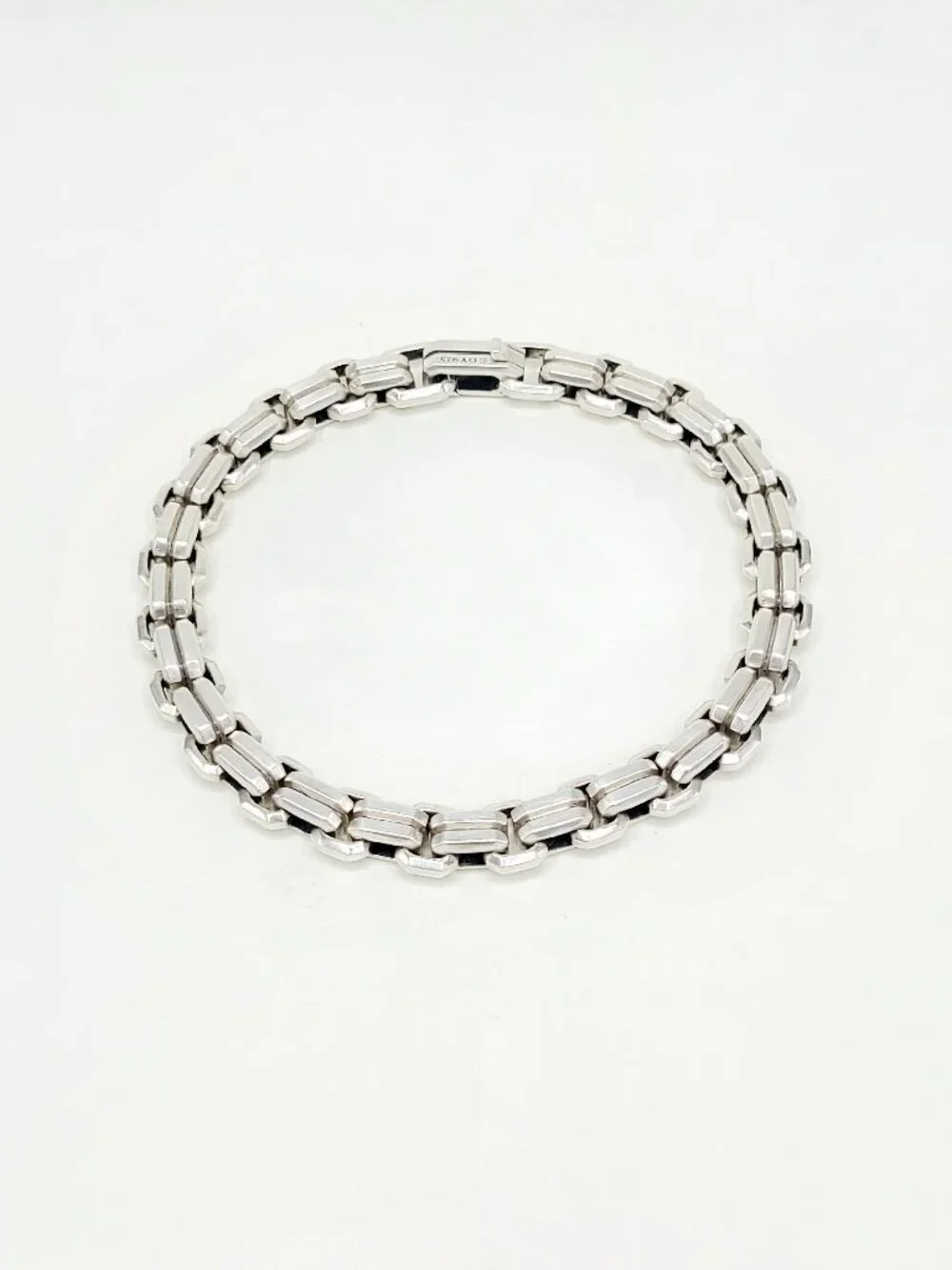 David Yurman Streamline Double Link Bracelet in Sterling Silver - 8mm - Medium